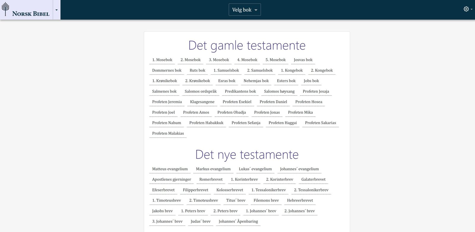 Norsk bibel - nettutgave